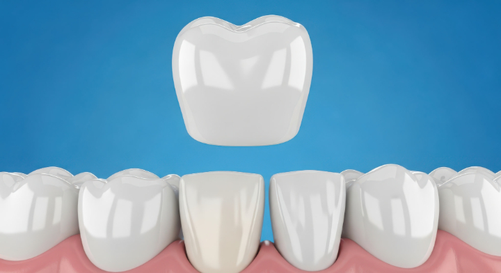 歯に被せ物をするイメージ